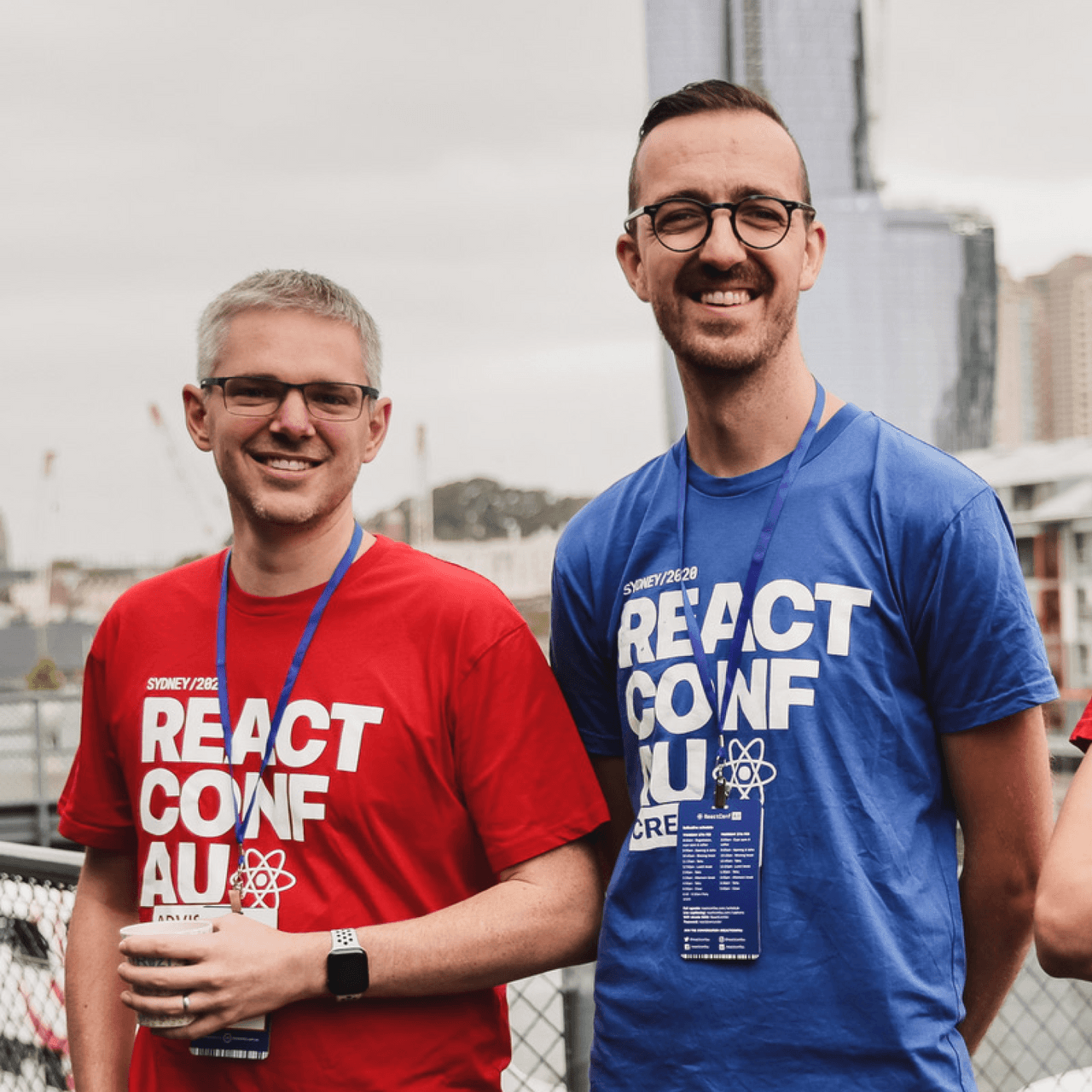 Photo of Jed Watson & Boris Bozic at ReactConf 2018.